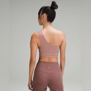 Lululemon Align Asymmetrical Bra Light Support A/B Cup Twilight Rose Size 4